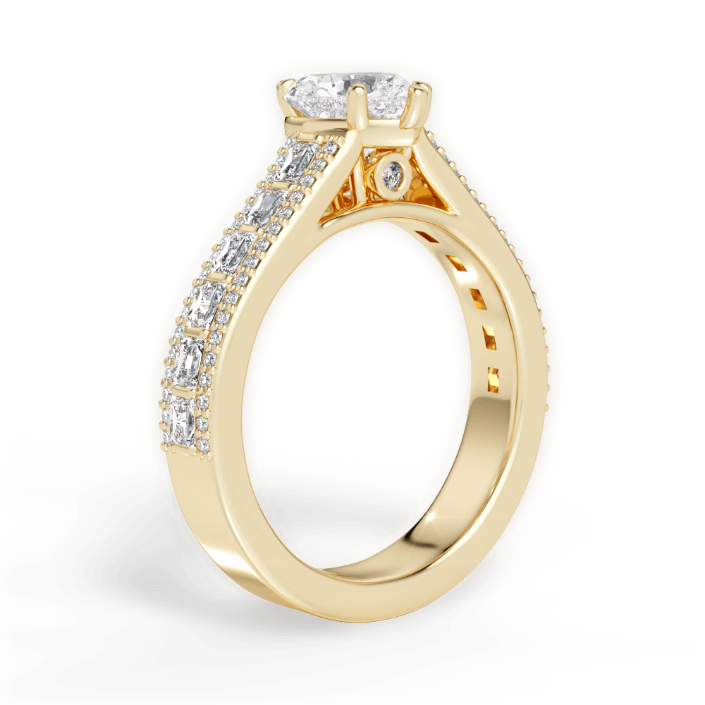 Lynn Heart Cut Lab Grown Diamond 18Kt Yellow Gold Engagement Ring - View 3