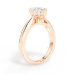 Dolores Pear Cut Lab Grown Diamond 18Kt Rose Gold Engagement Ring - View 2