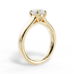 Ariana Asscher Cut Lab Grown Diamond 18Kt Yellow Gold Engagement Ring - View 2
