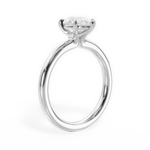 Angela Pear Cut Lab Grown Diamond Platinum Engagement Ring - View 3