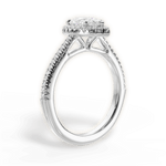 Jenny Pear Cut Lab Grown Diamond 14Kt White Gold Engagement Ring - View 4