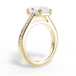 Denise Radiant Cut Lab Grown Diamond 18Kt Yellow Gold Engagement Ring - View 2