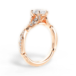 Geraldine Pear Cut Lab Grown Diamond 18Kt Rose Gold Engagement Ring - View 2