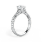 Kendra Heart Cut Lab Grown Diamond Platinum Engagement Ring - View 4