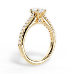 Frances Marquise Cut Lab Grown Diamond 18Kt Yellow Gold Engagement Ring - View 4