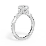 Cassie Cushion Cut Lab Grown Diamond 14Kt White Gold Engagement Ring - View 4