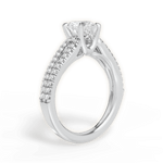 Jessica Heart Cut Lab Grown Diamond Platinum Engagement Ring - View 3