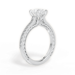 Gilda Pear Cut Lab Grown Diamond Platinum Engagement Ring - View 2
