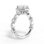 Irene Radiant Cut Lab Grown Diamond 18Kt White Gold Engagement Ring - View 4