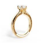 Carrie Pear Cut Lab Grown Diamond 18Kt Yellow Gold Engagement Ring - View 2