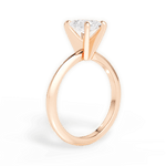 Casey Radiant Cut Lab Grown Diamond 18Kt Rose Gold Engagement Ring - View 2