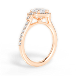Joyce Pear Cut Lab Grown Diamond 18Kt Rose Gold Engagement Ring - View 4