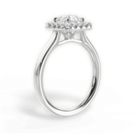 Fiona Asscher Cut Lab Grown Diamond 14Kt White Gold Engagement Ring - View 2