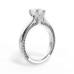 Carrie Heart Cut Lab Grown Diamond 18Kt White Gold Engagement Ring - View 2