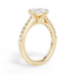 Diane Radiant Cut Lab Grown Diamond 18Kt Yellow Gold Engagement Ring - View 4