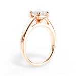 Courtney Princess Cut Lab Grown Diamond 18Kt Rose Gold Engagement Ring - View 3