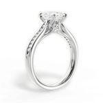 Elena Radiant Cut Lab Grown Diamond 14Kt White Gold Engagement Ring - View 3
