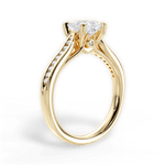 Elena Princess Cut Lab Grown Diamond 18Kt Yellow Gold Engagement Ring - View 3