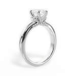 Florence Marquise Cut Lab Grown Diamond 14Kt White Gold Engagement Ring - View 2