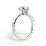 Carol Cushion Cut Lab Grown Diamond 14Kt White Gold Engagement Ring - View 2