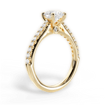Frances Round Cut Lab Grown Diamond 18Kt Yellow Gold Engagement Ring - View 2
