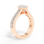 Lynn Pear Cut Lab Grown Diamond 18Kt Rose Gold Engagement Ring - View 2