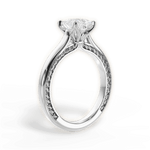 Carrie Princess Cut Lab Grown Diamond 18Kt White Gold Engagement Ring - View 3