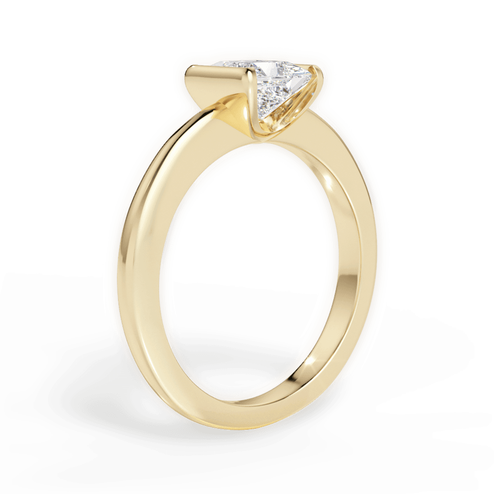 Bridget Princess Cut Lab Grown Diamond 18Kt Yellow Gold Engagement Ring - View 2