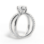 Jennifer Heart Cut Lab Grown Diamond 14Kt White Gold Engagement Ring - View 3