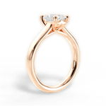 Ariana Radiant Cut Lab Grown Diamond 18Kt Rose Gold Engagement Ring - View 3