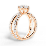 Lauren Round Cut Lab Grown Diamond 18Kt Rose Gold Engagement Ring - View 2