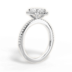 Joanne Marquise Cut Lab Grown Diamond Platinum Engagement Ring - View 3
