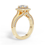 Lillian Round Cut Lab Grown Diamond 18Kt Yellow Gold Engagement Ring - View 4