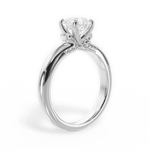 Florence Asscher Cut Lab Grown Diamond Platinum Engagement Ring - View 2