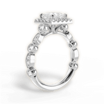 Irene Princess Cut Lab Grown Diamond Platinum Engagement Ring - View 3