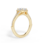 Judy Emerald Cut Lab Grown Diamond 18Kt Yellow Gold Engagement Ring - View 2