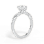 Charlotte Heart Cut Lab Grown Diamond Platinum Engagement Ring - View 2