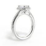 Jenny Emerald Cut Lab Grown Diamond Platinum Engagement Ring - View 3