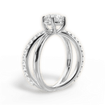 Jennifer Round Cut Lab Grown Diamond Platinum Engagement Ring - View 4