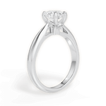 Beverly Pear Cut Lab Grown Diamond 18Kt White Gold Engagement Ring - View 2