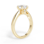 Dolores Round Cut Lab Grown Diamond 18Kt Yellow Gold Engagement Ring - View 2
