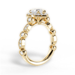 Irene Heart Cut Lab Grown Diamond 18Kt Yellow Gold Engagement Ring - View 3