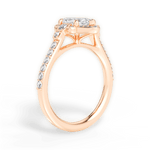 Joyce Marquise Cut Lab Grown Diamond 18Kt Rose Gold Engagement Ring - View 3