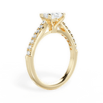 Diane Marquise Cut Lab Grown Diamond 18Kt Yellow Gold Engagement Ring - View 2
