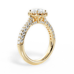 Lucy Pear Cut Lab Grown Diamond 18Kt Yellow Gold Engagement Ring - View 2