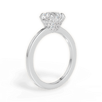 Gemma Asscher Cut Lab Grown Diamond Platinum Engagement Ring - View 3