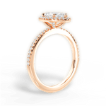 Joanne Marquise Cut Lab Grown Diamond 18Kt Rose Gold Engagement Ring - View 3