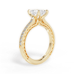 Gilda Emerald Cut Lab Grown Diamond 18Kt Yellow Gold Engagement Ring - View 2