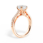 Deborah Cushion Cut Lab Grown Diamond 18Kt Rose Gold Engagement Ring - View 3