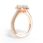Kim Marquise Cut Lab Grown Diamond 18Kt Rose Gold Engagement Ring - View 3